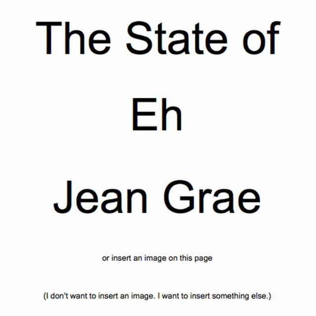 The State of Eh. A Read Along Album Book Thing. By Jean Grae. album cover