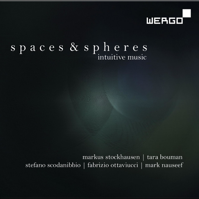 Stockhausen, Bouman, Scodanibbio, Nauseef & Ottaviucci: Spaces & Spheres - Intuitive Music album cover