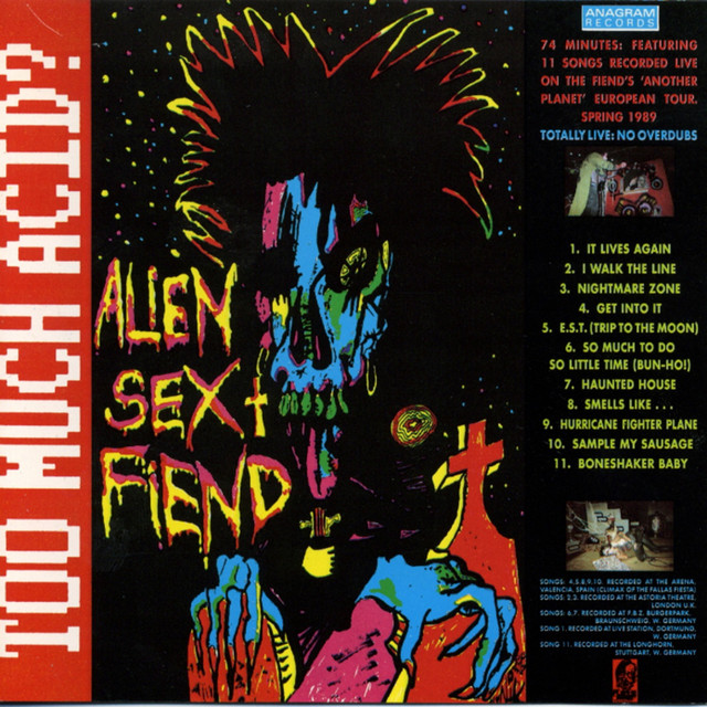 Too Much Acid? (Live) album cover