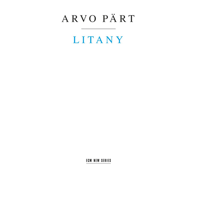Arvo Pärt: Litany album cover