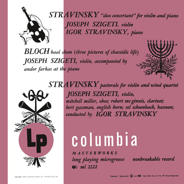 Stravinsky & Bloch: Chamber Works album cover