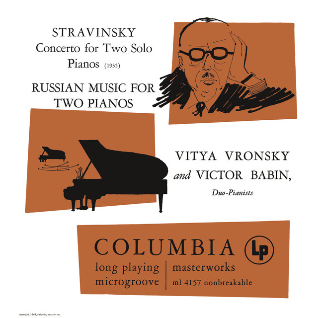 Stravinsky: Concerto for Two Solo Pianos - Russian Music for Two Pianos album cover