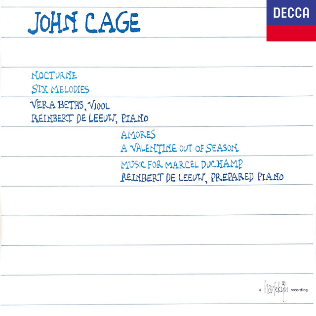 John Cage: Nocturne; Six Melodies, etc. album cover