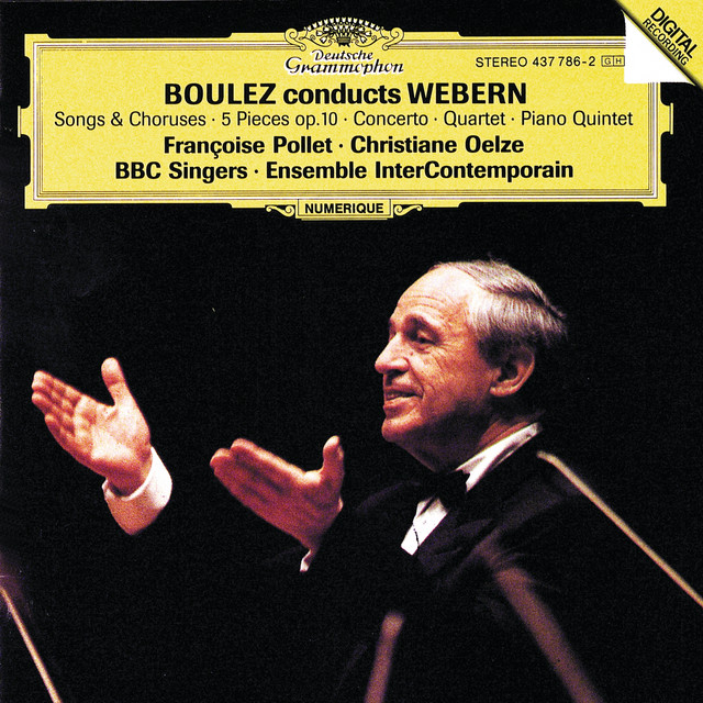 Boulez conducts Webern album cover
