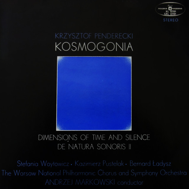 Kosmogonia / Wymiary czasu i ciszy / De Natura Sonoris II album cover