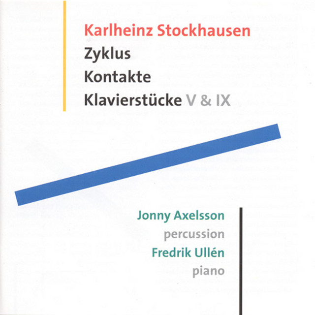 Stockhausen: Zyklus - Klavierstücke V and IX - Kontakte album cover