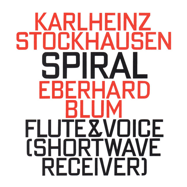 Karlheinz Stockhausen: Spiral (1968) album cover