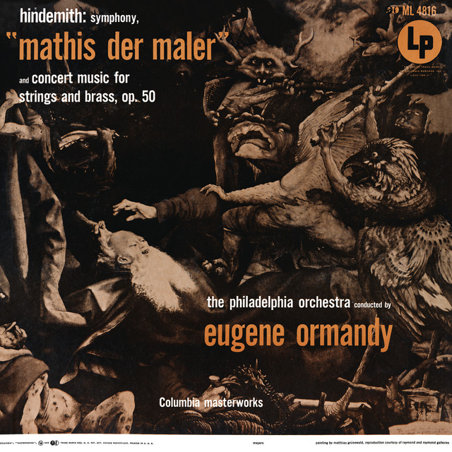 Hindemith: Symphony "Mathis der Maler" & Concert Music, Op. 50 (Remastered) album cover