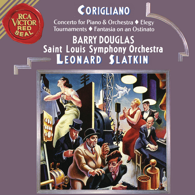 Corigliano: Tournaments & Fantasia on an Ostinato & Elegy & Concerto for Piano and Orchestra album cover