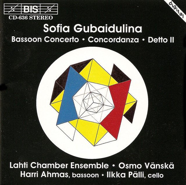 Gubaidulina: Bassoon Concerto / Detto Ii / Concordanza album cover
