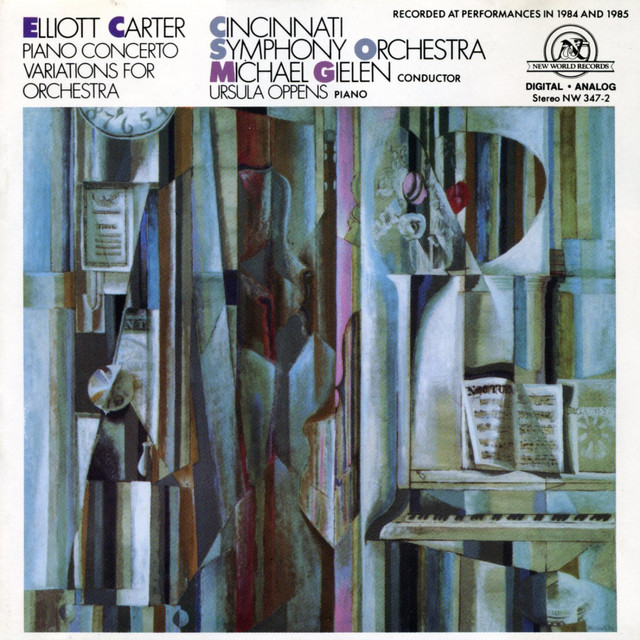 Elliott Carter: Piano Concerto/Variations for Orchestra album cover