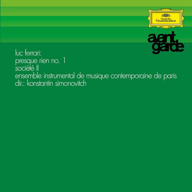 Ferrari: Presque Rien No. 1; Société II (Avantgarde series) album cover
