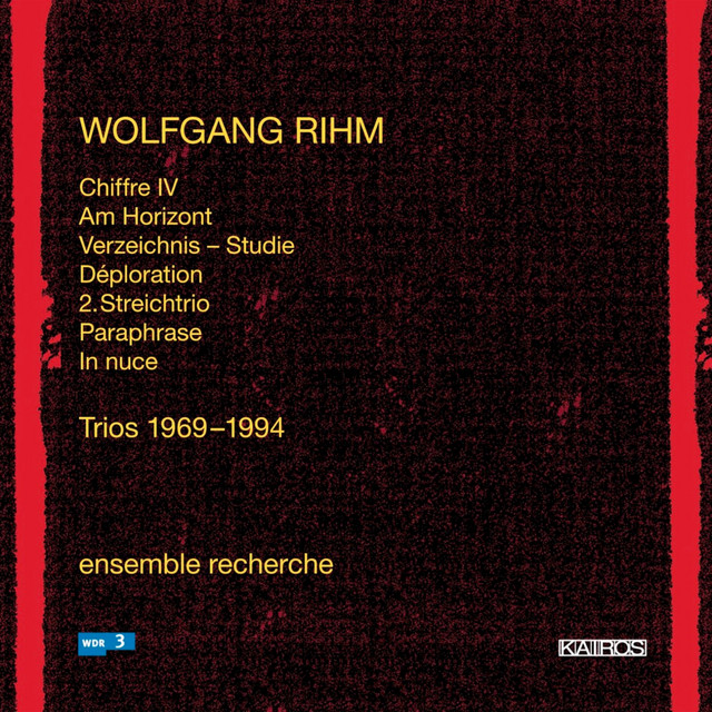 Wolfgang Rihm: Trios 1969-1994 album cover