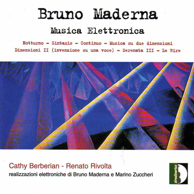 Maderna: Electronic Music album cover