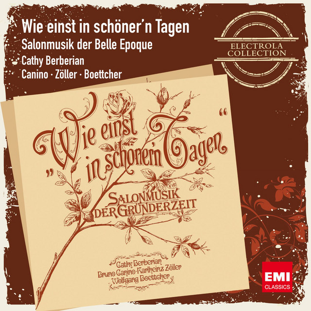 Wie einst in schöner'n Tagen - Salonmusik der Belle Epoque album cover