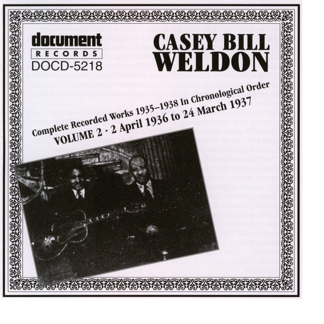 Casey Bill Weldon Vol. 2 1936-1937 album cover