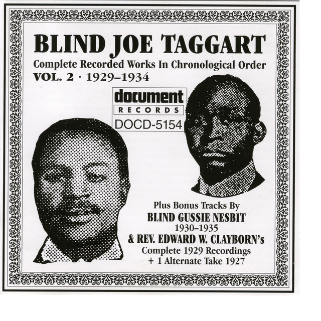 Blind Joe Taggart Vol. 2 (1929-1934) album cover