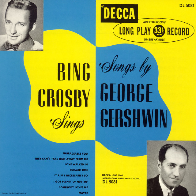Bing Crosby Sings Songs By George Gershwin (Expanded Edition) album cover