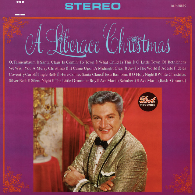 A Liberace Christmas album cover