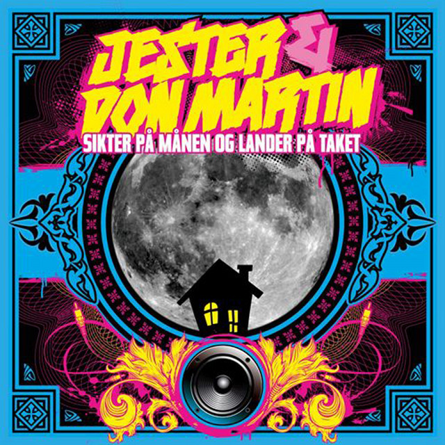 Jester og Don Martin sikter på månen men lander på taket album cover