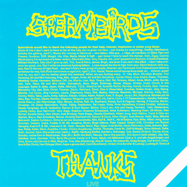 Thanks - Live album cover