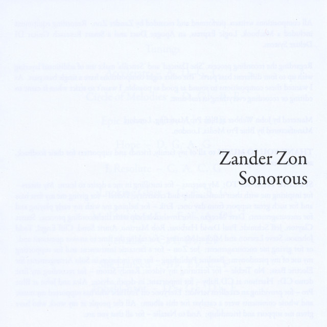 Sonorous album cover