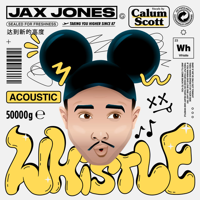 Audio-Technica ATH-M50x White as heard on Whistle (Acoustic) by Jax Jones & Calum Scott (2023)