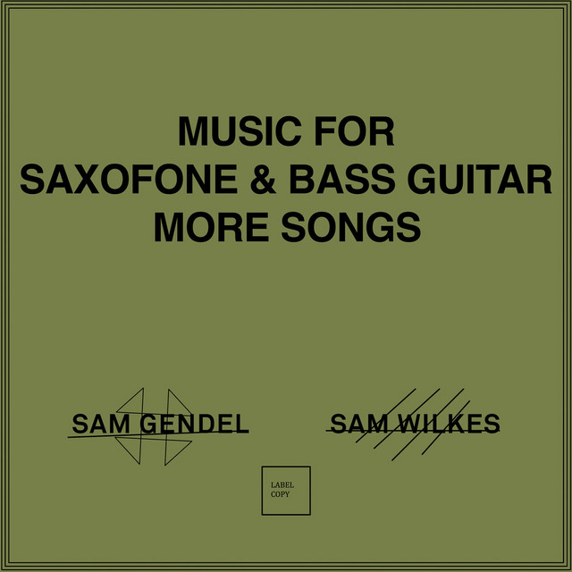 Music for Saxofone & Bass Guitar More Songs album cover