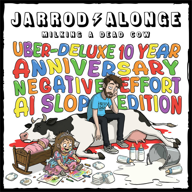 Milking a Dead Cow: Uber-Deluxe 10 Year Anniversary Negative-Effort AI Slop Edition album cover