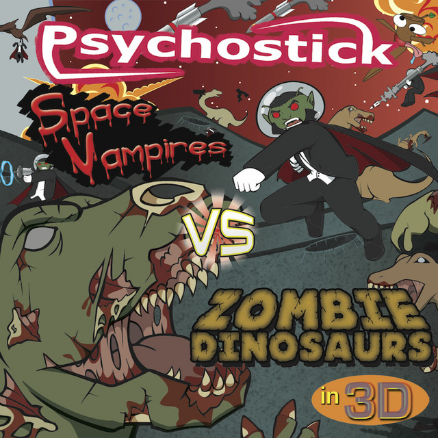 Space Vampires vs Zombie Dinosaurs in 3D album cover