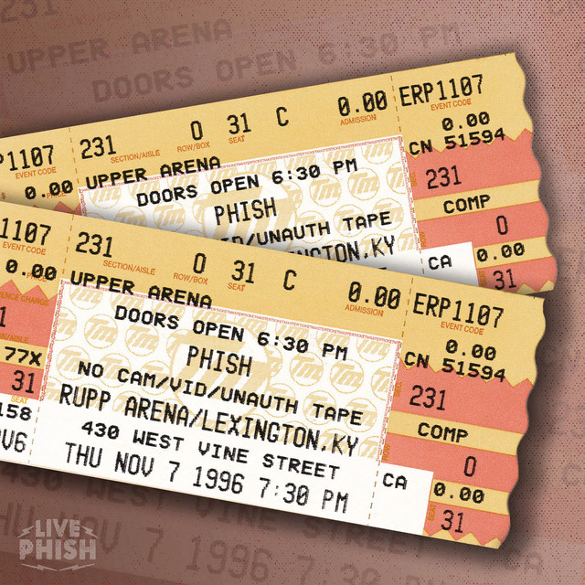 PHISH: 11/07/96 Rupp Arena, Lexington, KY (Live) album cover