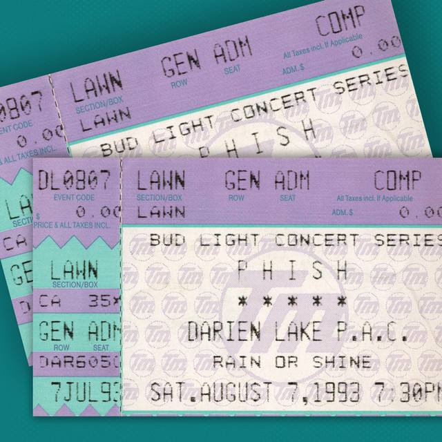 8/7/93 Darien Lake Performing Arts Center, Darien Center, NY (Live) album cover