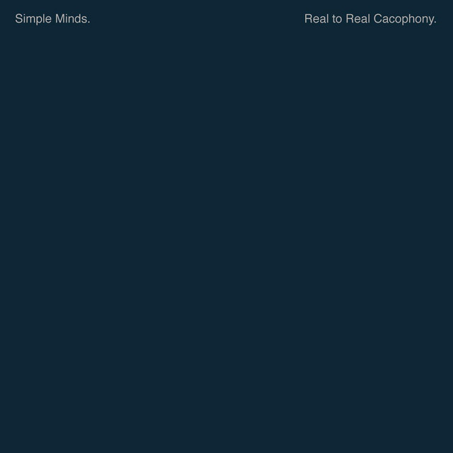 Reel To Real Cacophony album cover