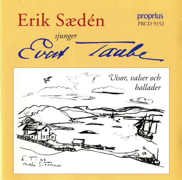 Erik Sædén sjunger Evert Taube album cover