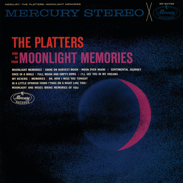 The Platters Sing Of Your Moonlight Memories album cover