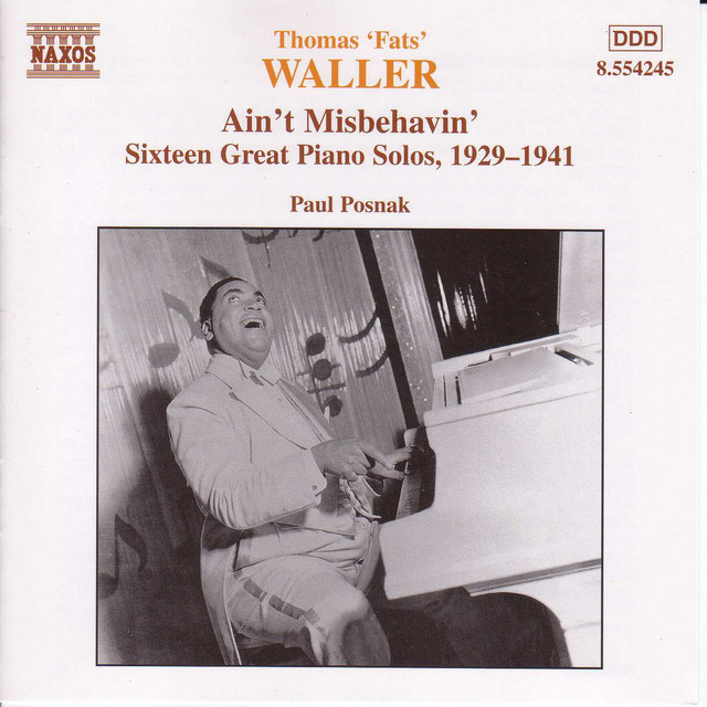 Waller: 16 Great Piano Solos, 1929-1941, Transcribed by Paul Posnak album cover