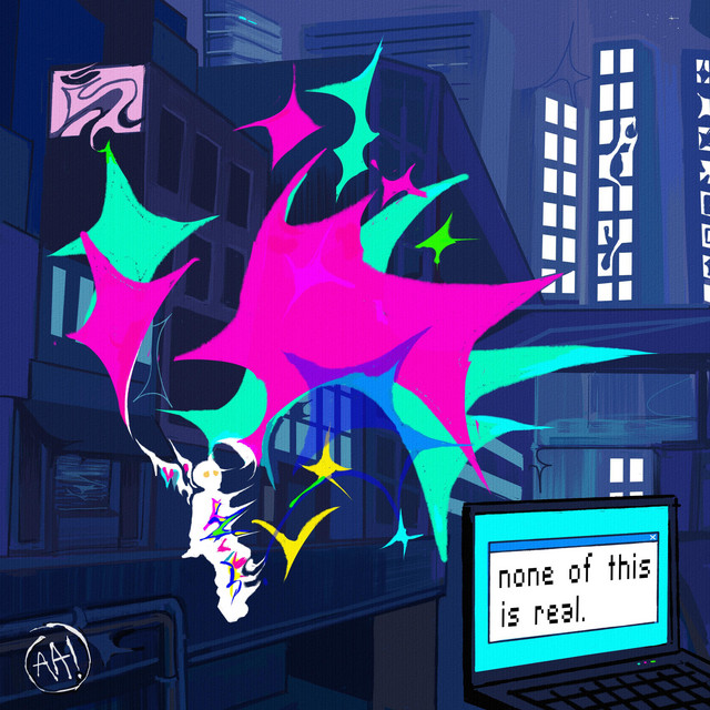 none of this is real. album cover