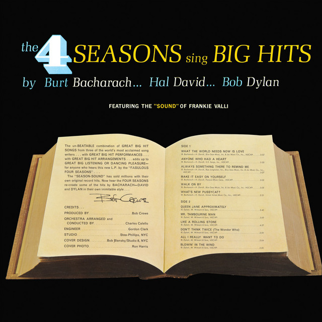 Sing Big Hits by Burt Bacharach...Hal David...Bob Dylan album cover