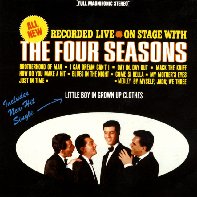On Stage with The 4 Seasons album cover