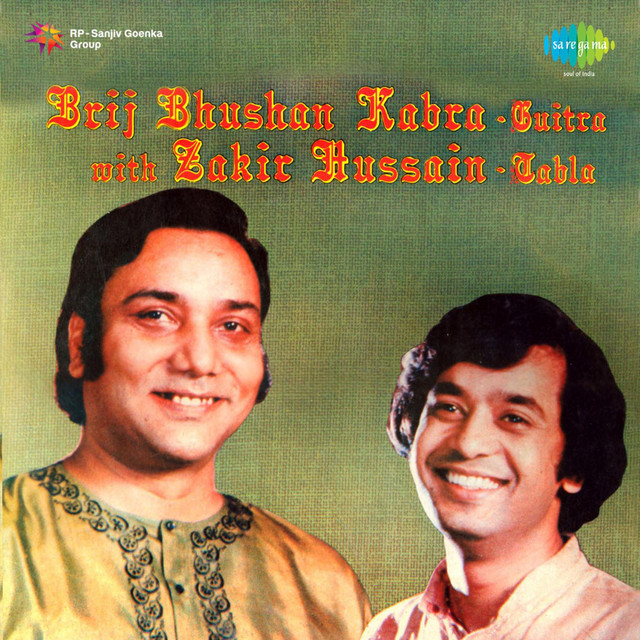 Brij Bhushan Kabra with Ustad Zakir Hussain album cover