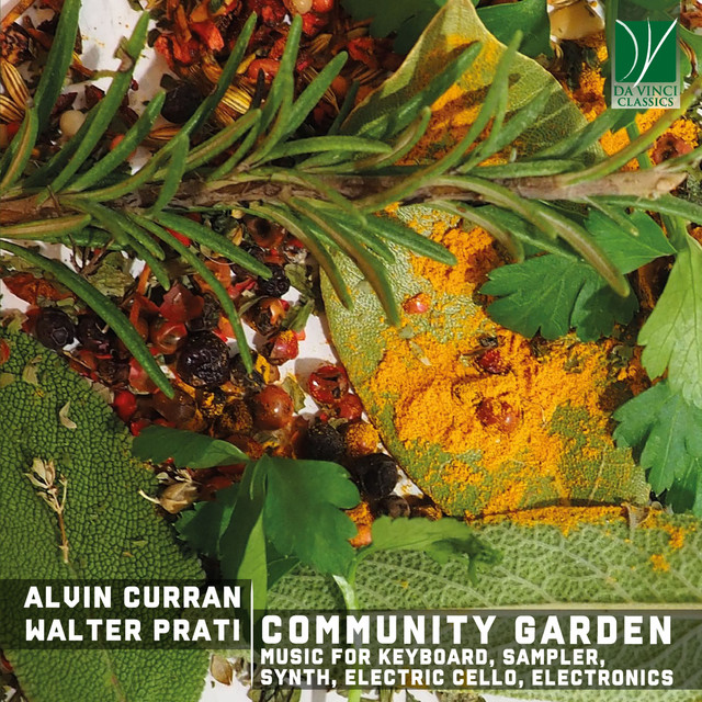 Alvin Curran, Walter Prati: Community Garden (Music for Keyboard, Sampler, Synth, Electric Cello, Electronics) album cover