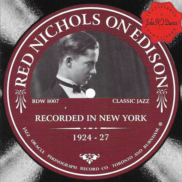 Red Nichols on Edison 1924-1927 album cover