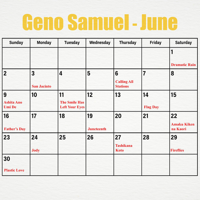 June album cover