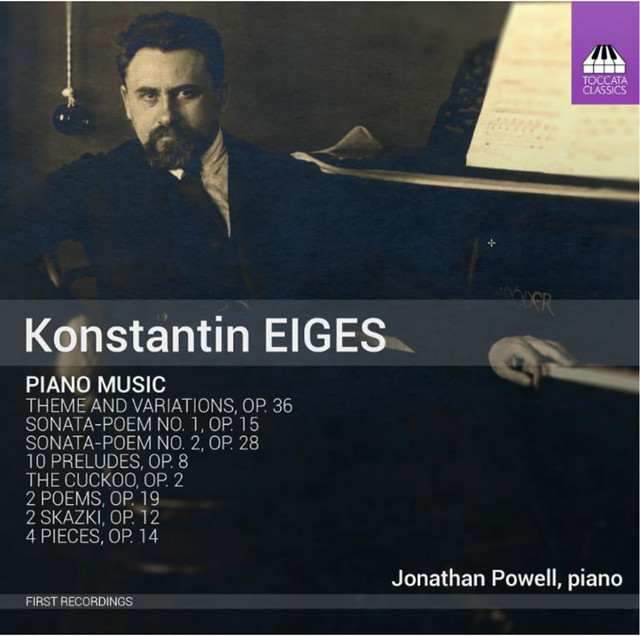 Eiges: Piano Music album cover