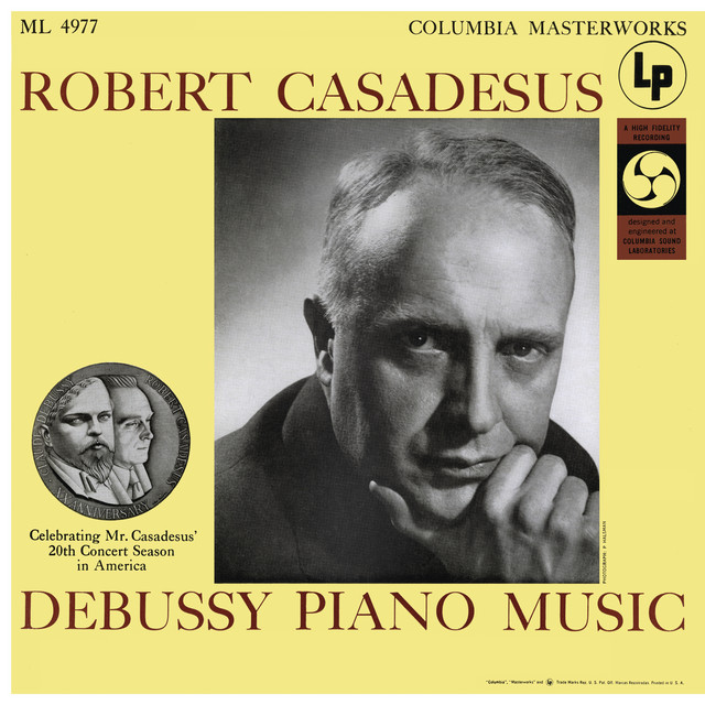 Casadesus Plays Piano Music of Debussy album cover