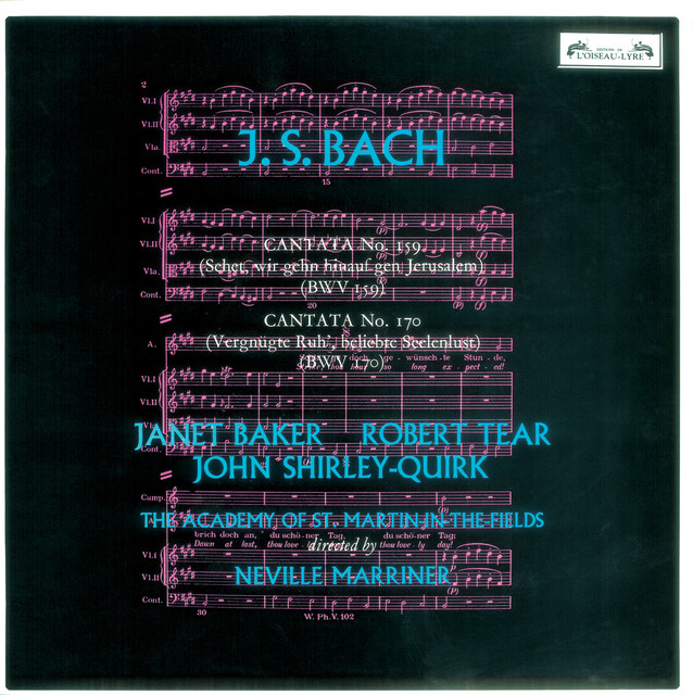 Bach, J.S.: Cantatas Nos. 159 & 170 album cover