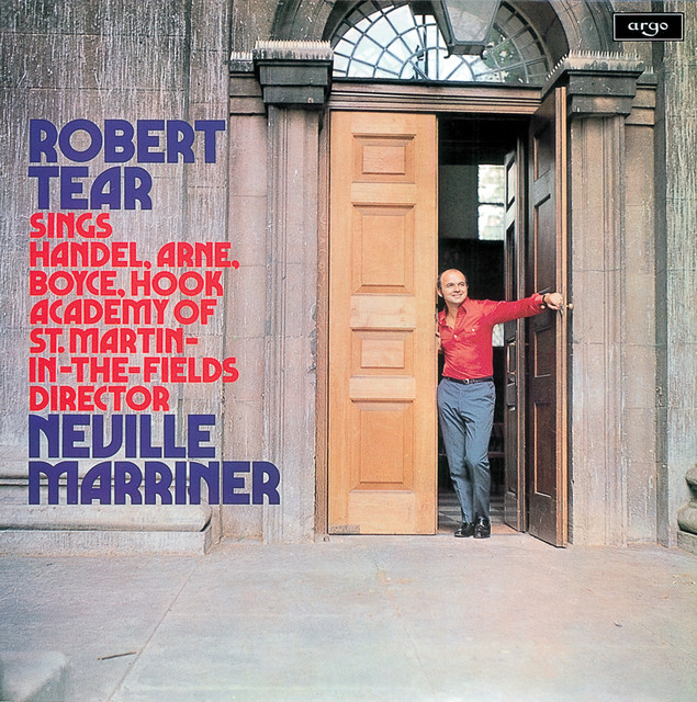 Robert Tear sings Handel, Arne & Boyce album cover