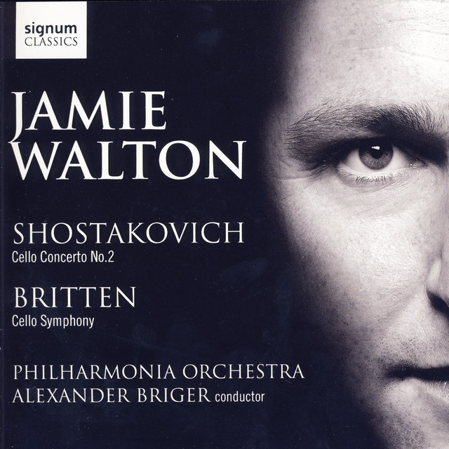 Shostakovich Cello Concerto No. 2, Britten Cellos Symphony album cover
