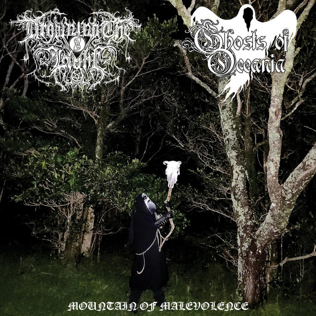 split with Ghosts of Oceania "Mountain of Malevolence" album cover