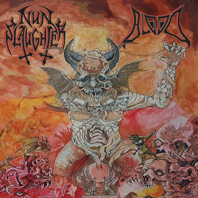 Blood/Nunslaughter album cover